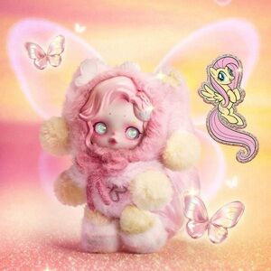 POP MART SKULLPANDA × My Little Pony Series - Fluttershy 💗💛 UNOPENED - pre order